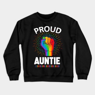 Proud Auntie Gay Lgbt Crewneck Sweatshirt